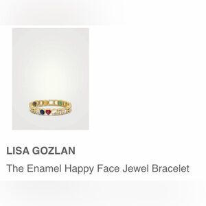 Lisa Gozlan Multicolor Enamel Bracelet - Gold